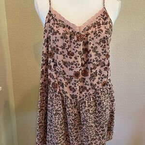 Maurice’s Floral Spaghetti Strap Top Size 1X